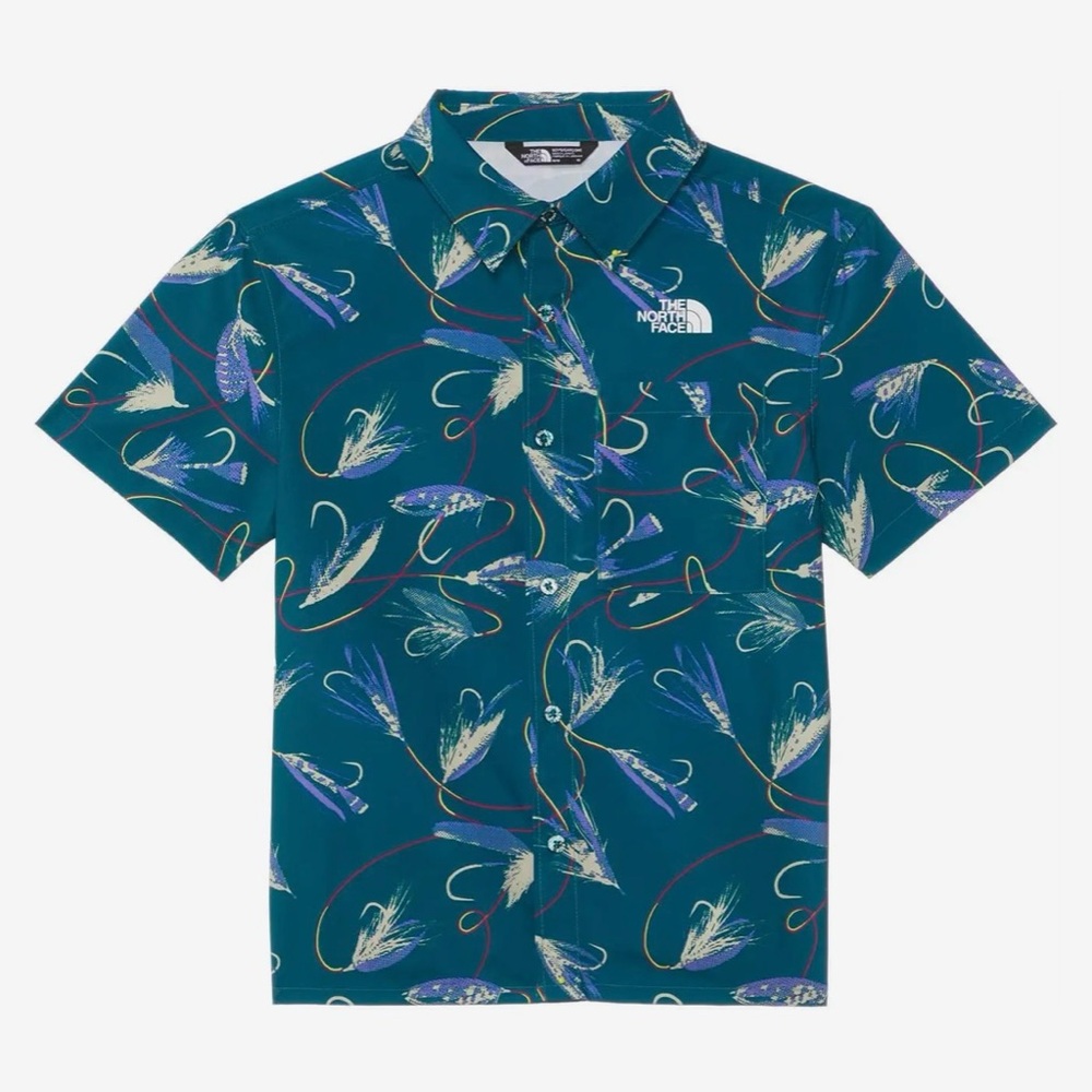 Boys north face button up